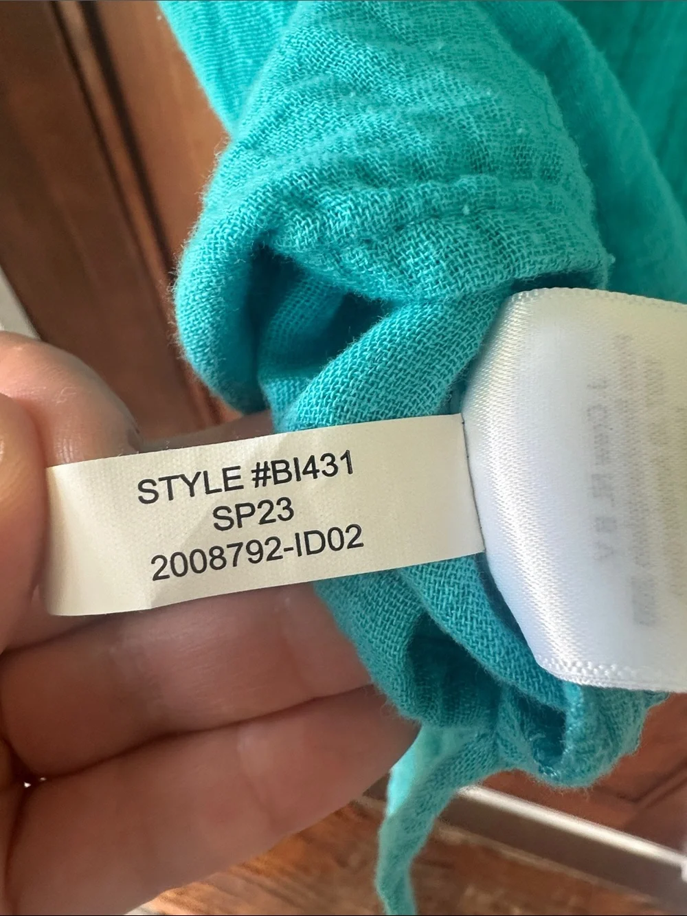 NWT J.Crew Re-Imagined Double-Gauze V-Neck Popover Top XS Aqua Turquoise
